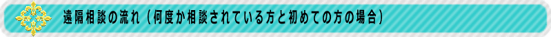 遠隔相談の流れ